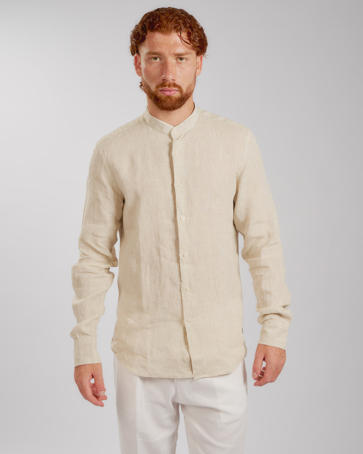 LINEN SHIRT - Camicia Coreana-thumbmail-4