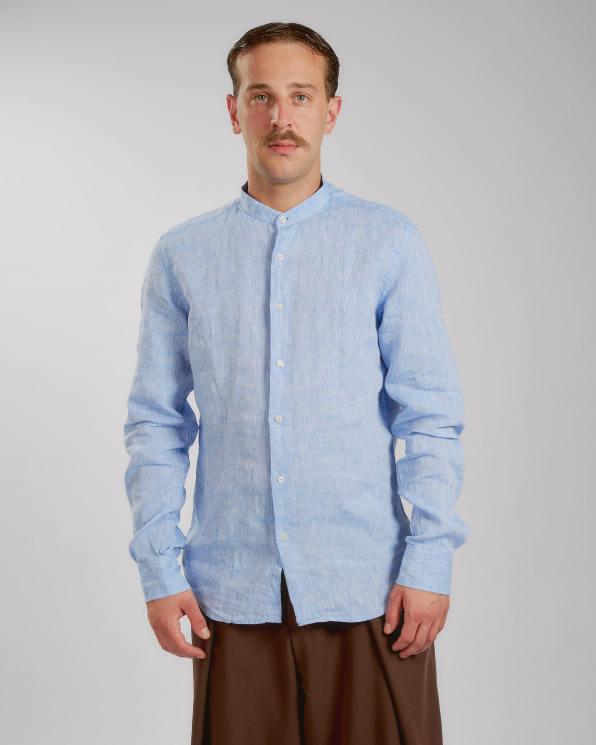 LINEN SHIRT - Camicia Coreana-thumbmail-1